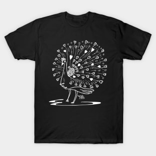 Love Animals - peacock love feathers T-Shirt